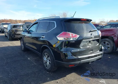 2014 Nissan Rogue Sl z USA, uszkodzony, nr VIN 5N1AT2MV7EC795904